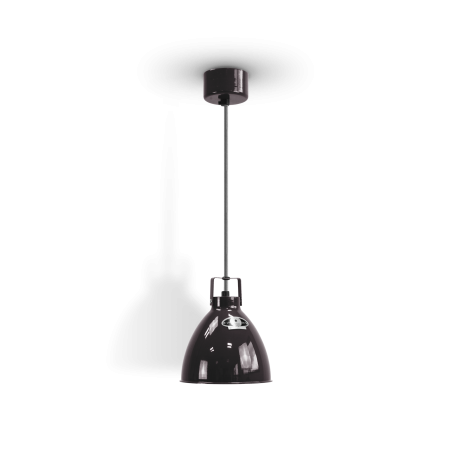 Suspension Jieldé Augustin A160 noir brillant intérieur or fil doré