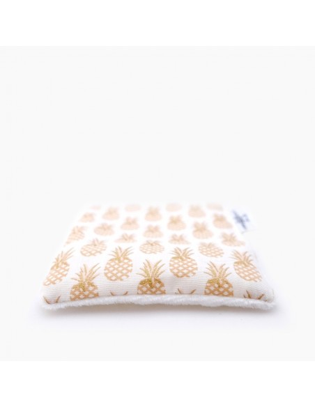 Coffret de 6 Lingettes Démaquillantes Lavables Ananas