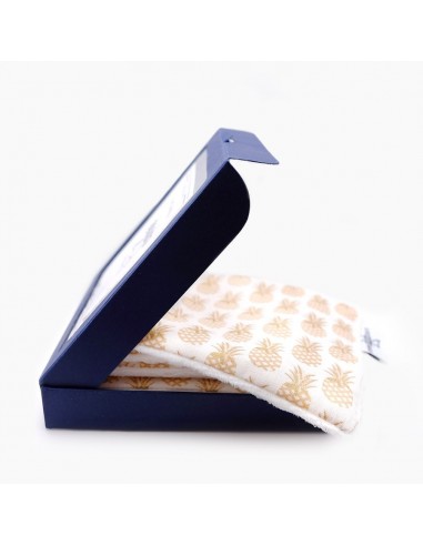 Coffret de 6 Lingettes Démaquillantes Lavables Ananas