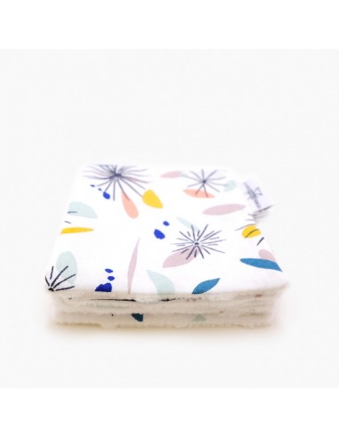 Coffret de 6 Lingettes Démaquillantes Lavables Pissenlit Jolie