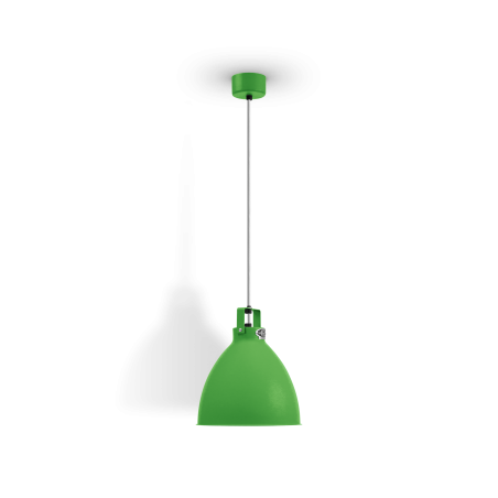 Suspension Jieldé Augustin A240 large vert pomme brillant intérieur or fil doré