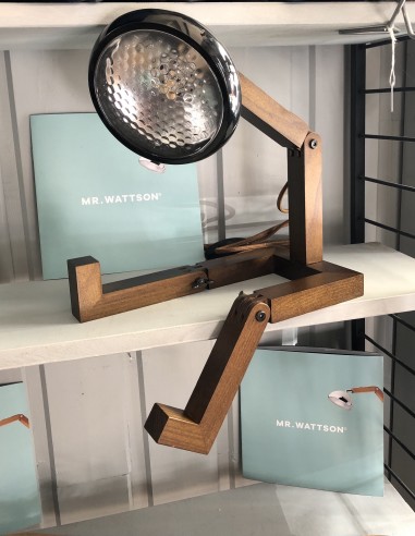Mr Wattson lampe de table bois foncé noir MAT - Piffany Copenhagen