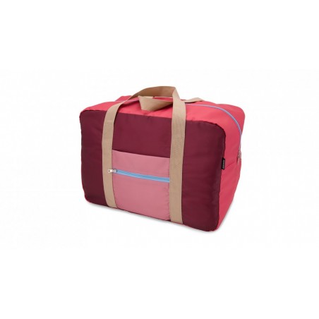 Sac de voyage pliable rose ancien