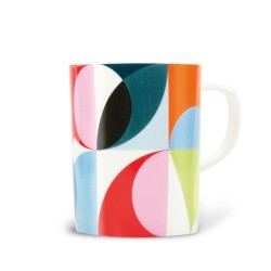 Mug Solena multicolore en porcelaine fine
